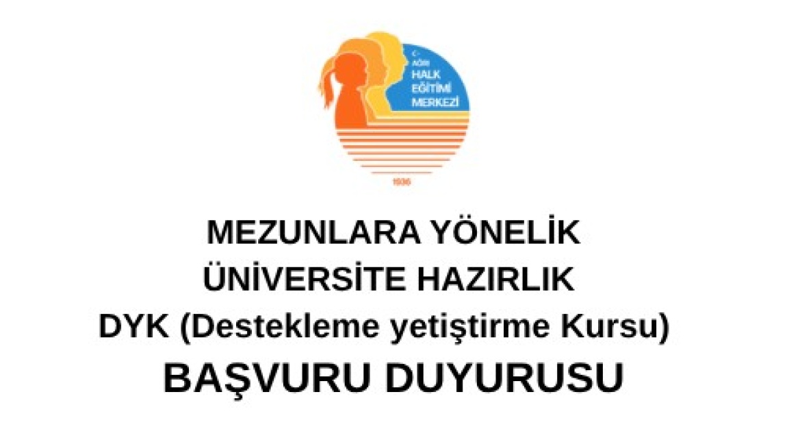 DYK Üniversite hazırlık Kurs Kayıtlarımız Başladı